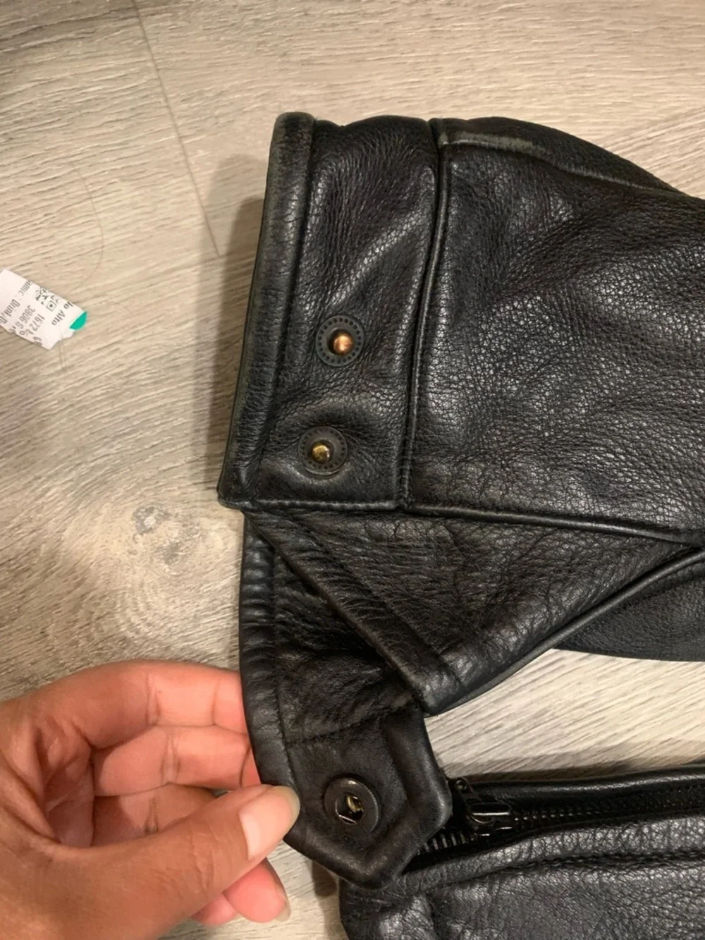 Vtg Kenneth Cole New York Black Leather Zip-Front Bomber Jacket Sz M